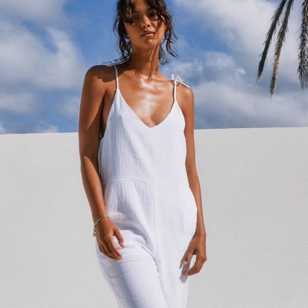 SNDYS Forrest Jumpsuit White